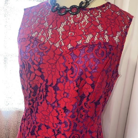 Pink purple lace  Dress - Picture 4 of 5